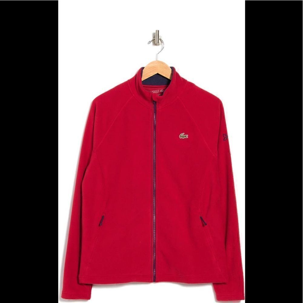 Lacoste Men’s Zip Front Knit Sweatshirt Jacket Size 3xl, Nwt